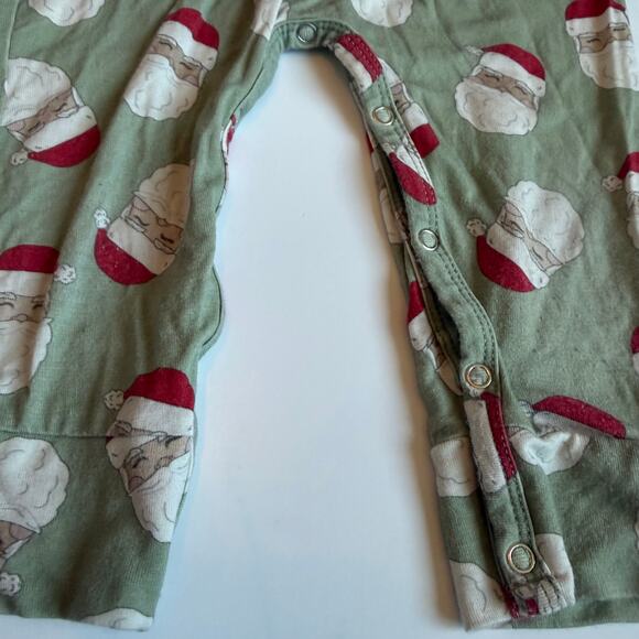 Santa Bamboo Holiday Pajama Romper 18-24 months - Picture 4 of 12